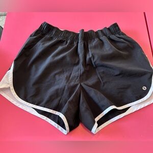 Xersion Black and White Athletic Shorts Retro Style